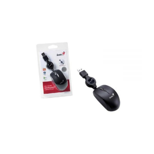 Mini Mouse Genius Retráctil USB Negro