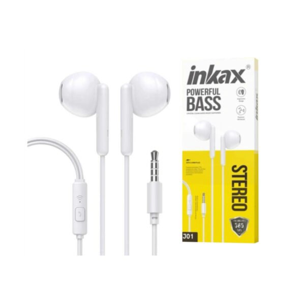Auriculares Inkax semi-Intra 3.5mm Blancos
