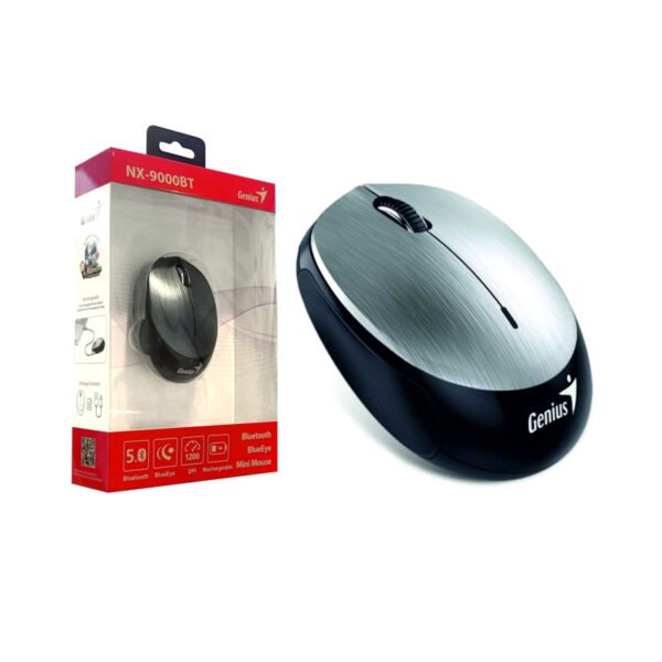 Mouse Genius NX-9000BT Bluetooth Recargable Plateado